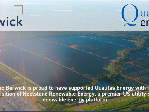 Leo Berwick supports Qualitas Energy with its acquisition of Heelstone Renewable Energy