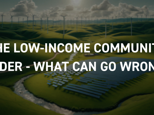 The Low-Income Community Adder – What Can Go Wrong?