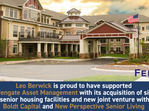 Leo Berwick supports Fengate Asset Management with its acquisition of six senior housing facilities and new joint venture with Boldt Capital and New Perspective Senior Living