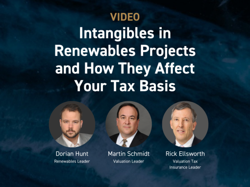 Intangibles in Renewables Projects and How They Affect Your Tax Basis