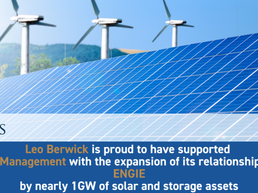 Leo Berwick supports Ares Management with the expansion of its relationship with ENGIE by nearly 1GW of solar and storage assets
