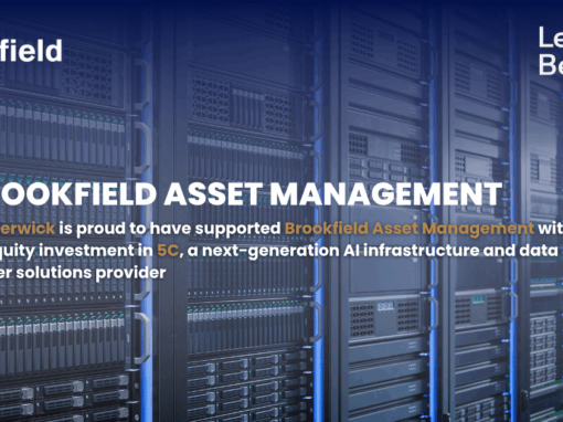 Leo Berwick supports Brookfield Asset Management with its equity investment in 5C